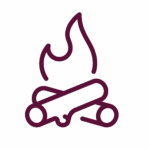 Fire pit with seating icon for Wagon Train RV Park in Canton, Texas