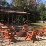 Wagon Train RV Park Camping Fire Pit and Pavilion